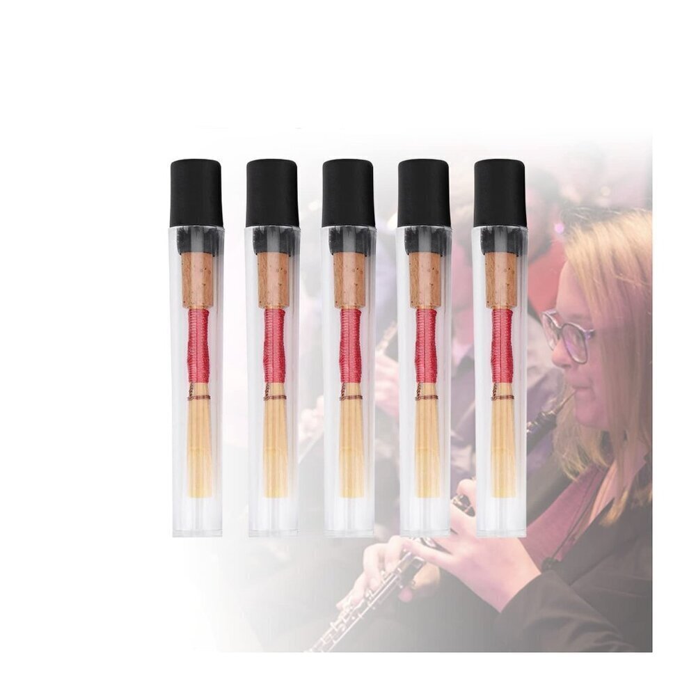 5PCS Oboe Reeds Medium, Oboe with 72mm/2.83" Reed, Oboe Instrument Accessory, No